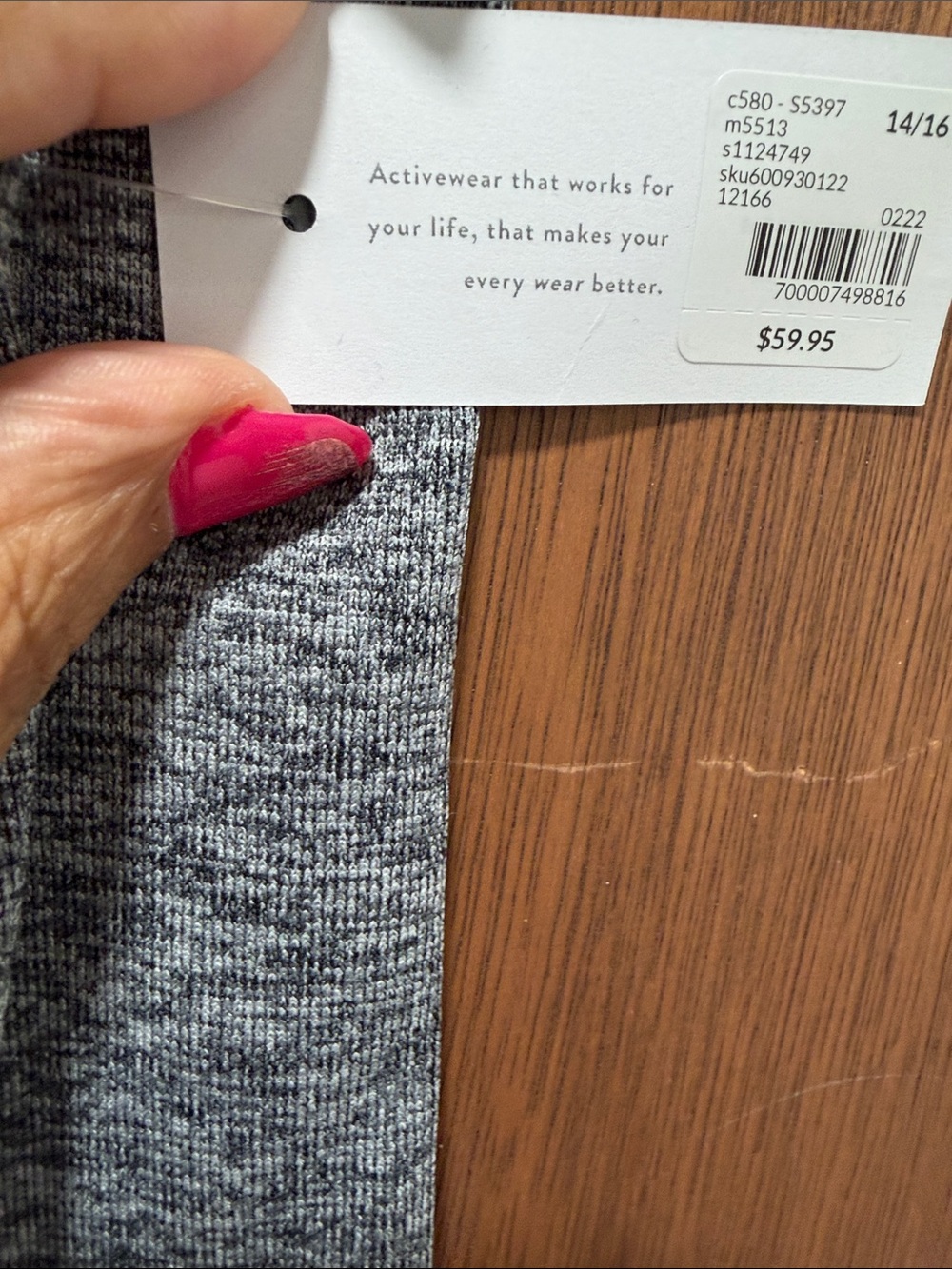 Livi Active Grey Seamless High-Rise Leggings - Picture 2 of 2
